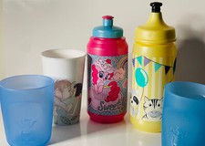 5x Kinder Trink Flaschen Becher Aptamil babylove Mein kleines Pony Dschungelbuch