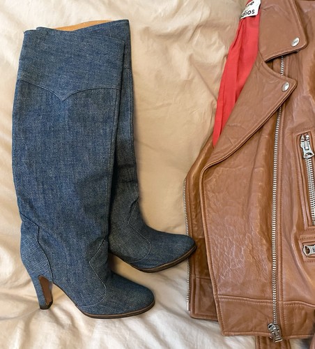 Jeansstiefel 70ies style - jeansstiefel, im