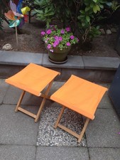 Retro Holzhocker 2 Stück Vintage