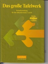 Das große Tafelwerk Formelsammlung Sekundarstufen I und II bis zum Abitur