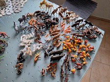 Tierfiguren konvolut Gummi, 191 Tiere und Zaunfelder