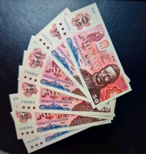 Banknoten Der Welt 50 Korun