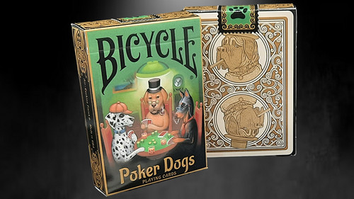 Bicycle poker dogs playing - v2,
