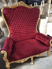 Mega Thronsessel XXL  Gold Rot