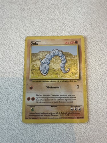 Alte pokémon karte onix - onix, |