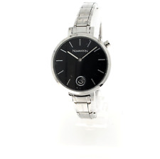 Nomination Paris rund schwarz CZ Zifferblatt Edelstahl Uhr 076033/012