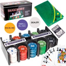 Pokerset Chips Spielkarten