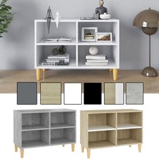 TV Schrank mit Massivholz-Beinen Lowboard Fernsehschrank HiFi Schrank Sideboard