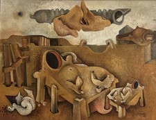 Surrealistisches Gemälde von