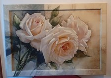 Kunstdruck Wandbild mit Handbemalten Rahmen Von  Igor Levashov "La Rosarie"