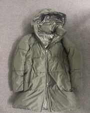 Zara Daunenmantel XS Khaki