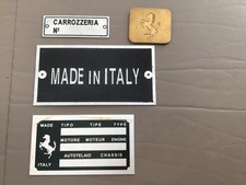 Ferrari Typenschilder, Nachbauteile