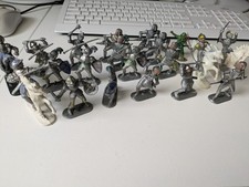 19 Ritter + 4 Pferde W. Germany Vintage Plastik 