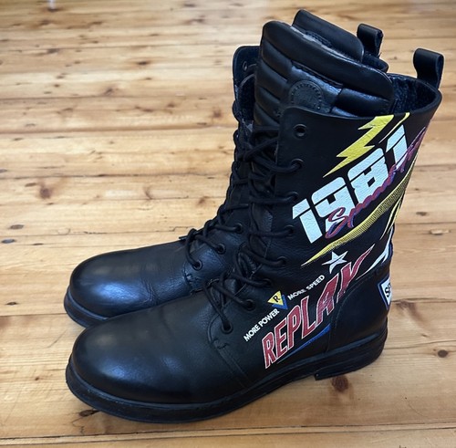 Replay biker boots stiefel - boots,