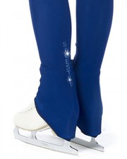 Eiskunstlauf Hose blau basic Thermo Leggings Größe S Modell 435/N