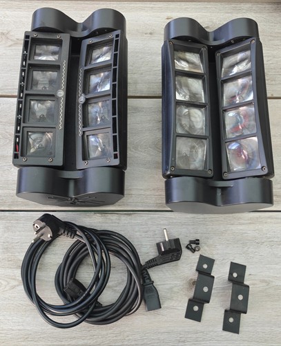 Led moving head beam spider - 2x,