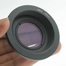 M42-Ai Glas Adapter Focus Infinity für M42 Schraubobjektiv auf Nikon F Mount Kamera