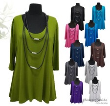 PoCo LAGENLOOK Basic Top Long Shirt Tunika 44 46 48 50 52 54 56 58 L-XL-XXL-XXXL