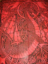 Keltischer Drache Nordisch Keltisch Tagesdecke rot Decke Wandbehang NEU