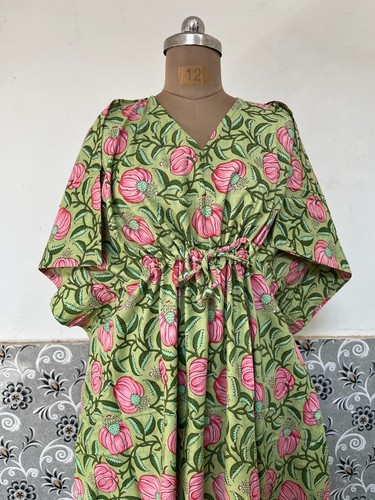Indien grün blumen kaftan - indien,