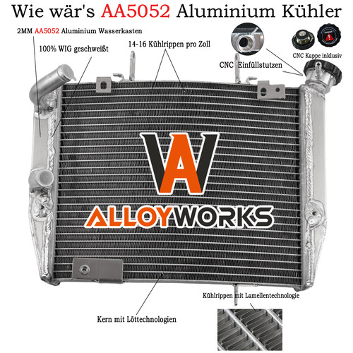 Aluminium kühler für - aluminium, triumph