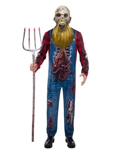 Hillbilly zombie kostüm mit - hillbilly,