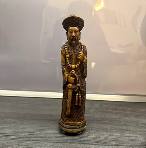 Antike chinesische holzfigur - antike,