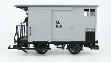 LGB Toytrain G 94007 Gedeckter Güterwagen "AL K.51" grau