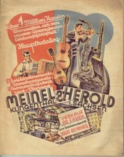 Meinel Herold Klingenthal Katalog Musikinstrumente Plattenspieler um 1930