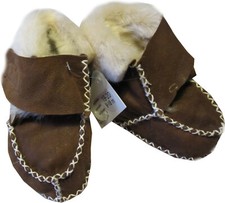 Baby Lammfell Schuhe Gr. 17-21 Wagenschuhe Krabbelschuhe Winterschuhe