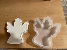 Silikonform Gießform Raysin Keraflott stehender Engel Weihnachten  11 cm