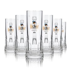 6x Licher Bier Glas 0,5l