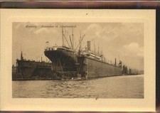 Werftbau Hamburg Ozeandampfer Schwimmdock