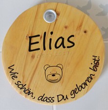 1. Geburtstag: Namensschild Brett "Elias" @ Zugreifen