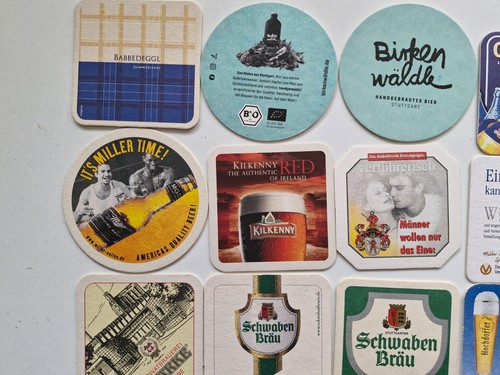 24x bierdeckel bierfilz - bierdeckel,
