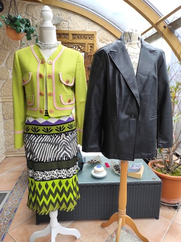 Rainbow lederjacke veganes - rainbow,
