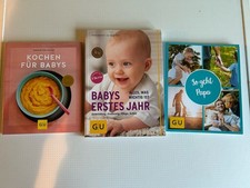 3 Baby Bücher GU Babys Erstes Jahr, Kochen für Babys & So Geht Papa