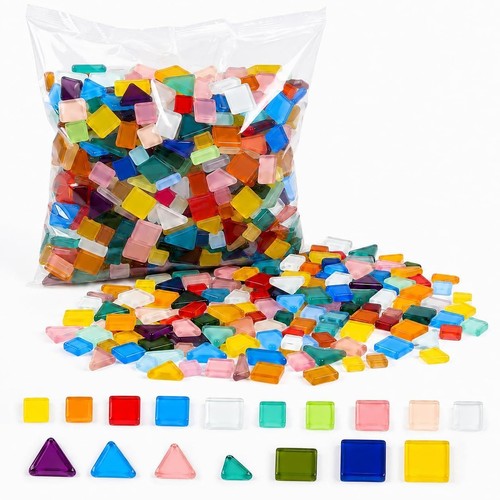 Mosaiksteine basteln bunt - mosaiksteine,