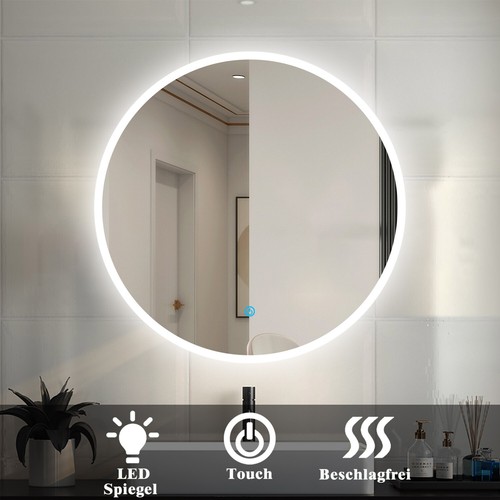 Badspiegel rund mit led - badspiegel,