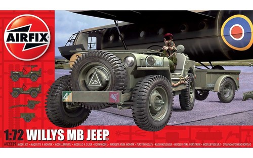 Airfix willys jeep - willys, &