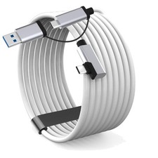 2-in-1 VR-Kabel 5m Hochgeschwindigkeit Ladekabel für Oculus Quest 2/3, PICO 4