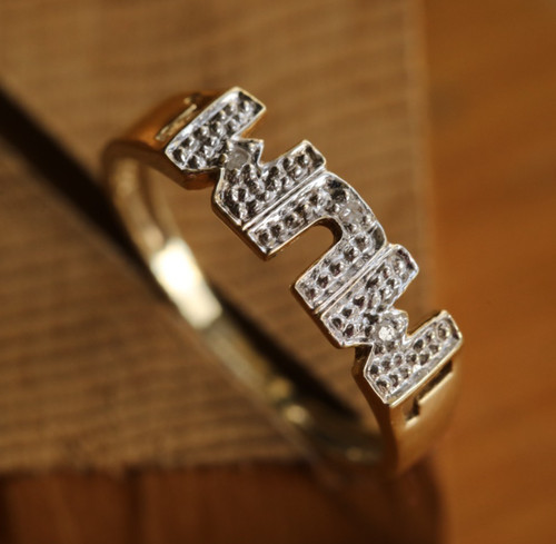 Massiver gelbgold ring - gelbgold,