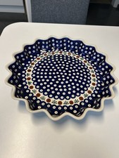 Bunzlauer Keramik Quicheform, Kuchen, Auflaufform, Tarteform Zackenform Stern