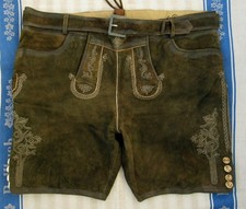 GRÜNBRAUNE LEDERHOSE -