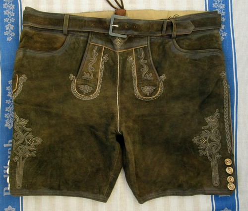 Grünbraune lederhose - grÜnbraune,