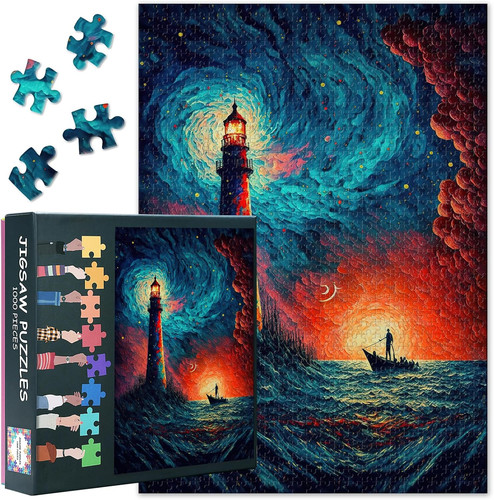 Puzzle 1000 teile leuchtturm - 1000,