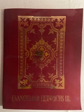 Evangeliar Heinrich III. 13 Farbtafeln mit je einer erläuternden Textseite. Leub