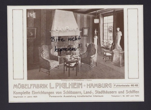 Hamburg werbung 1910 l - hamburg,, 1910,