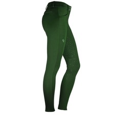 etalon vert Forest Green S Reithose Damen Full-Grip Hochbund Belissimo