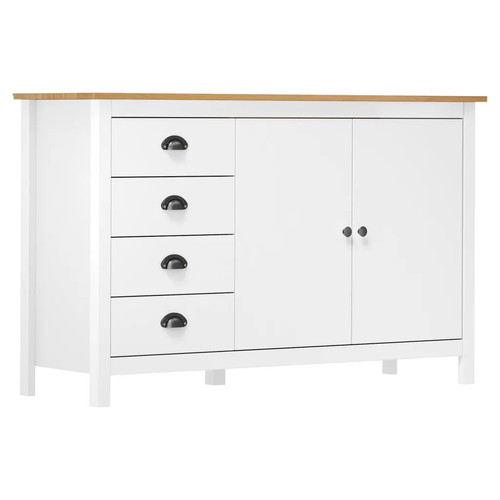 Sideboard hill weiß 130x40x80 - hill,